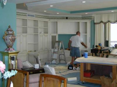 new wall unit installation