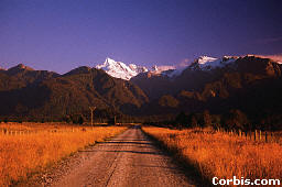 Unpaved Road near Southern Alps