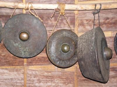 Gongs on the wall