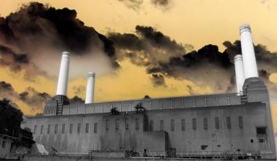 Battersea Power station. Acid rain.