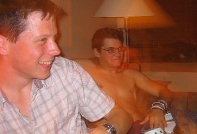 Yes, Benham is naked. This is how King's Cup is supposed to be played
