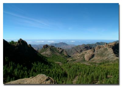 View To West Coast From Roque Nublo