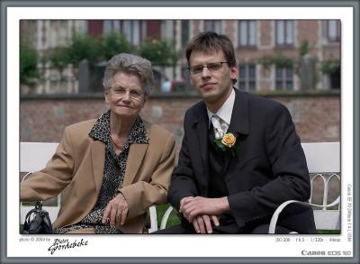 Groom and granny