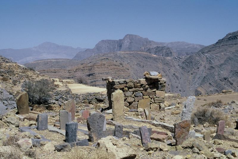 Abandonned village, graveyard