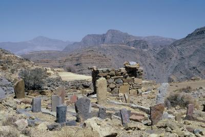 Abandonned village, graveyard