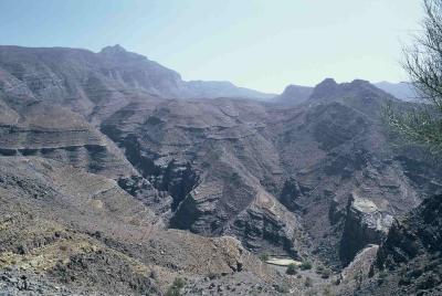 Jebel Qiwih range, abandonned village site
