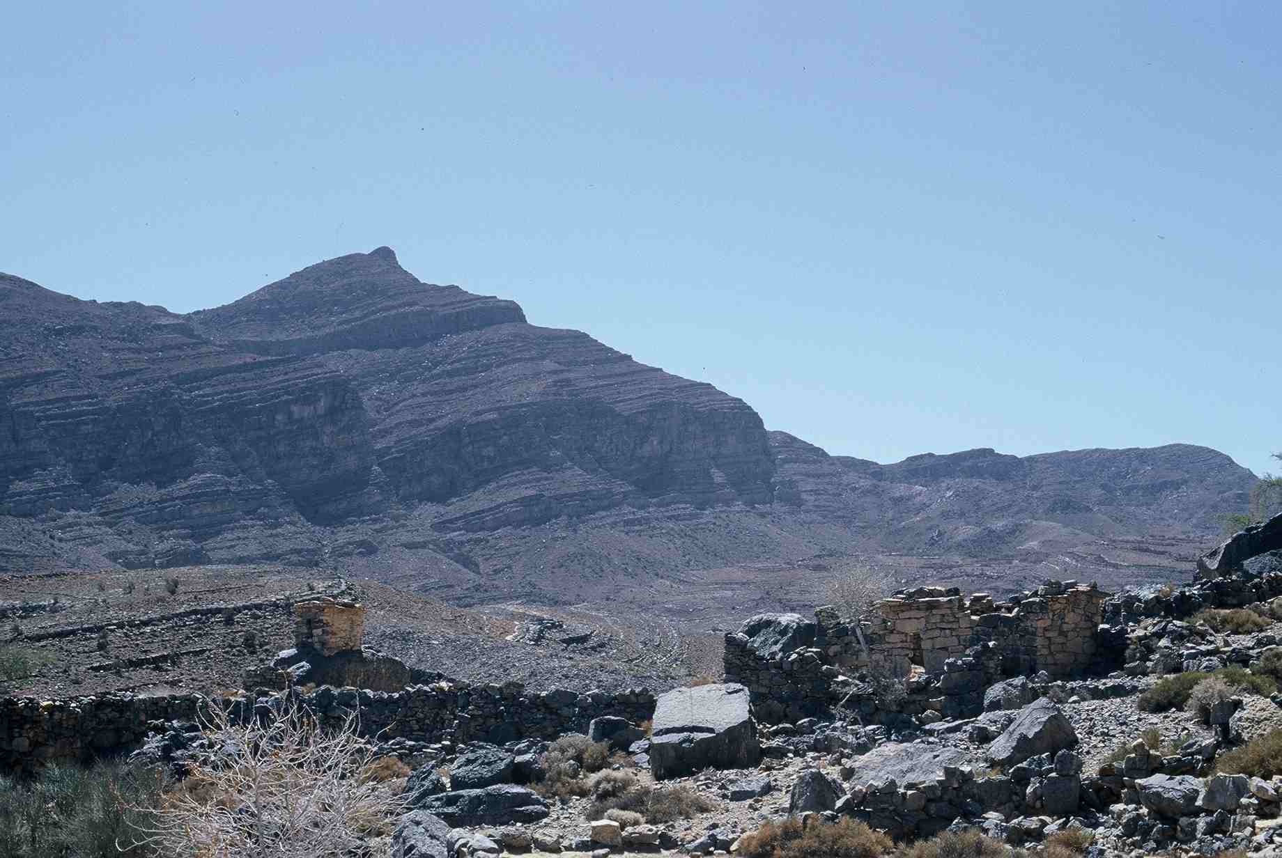 Village abandonne, Jebel Qiwih