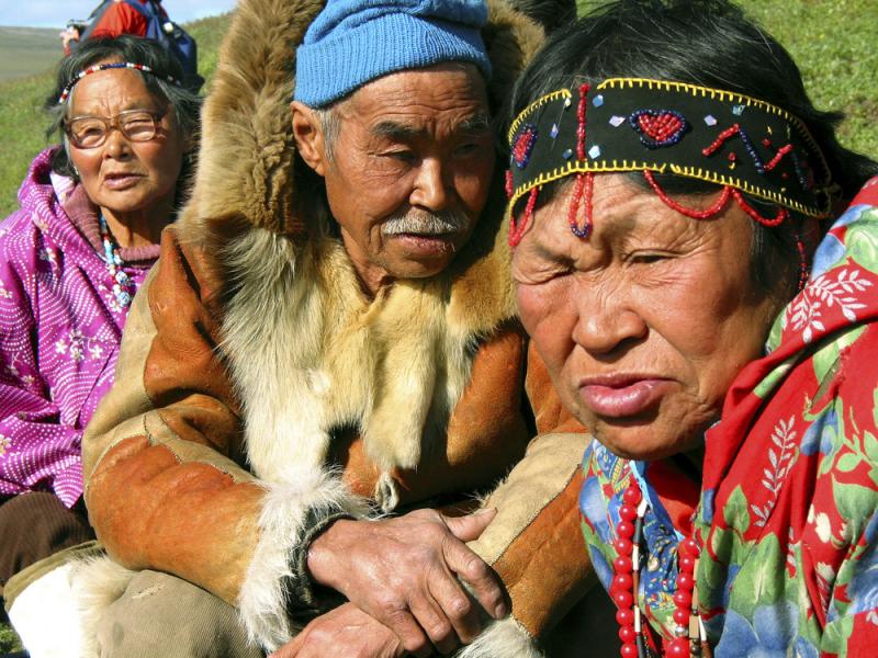 Siberian elders, Chukchi Peninsula, Russia, 2002