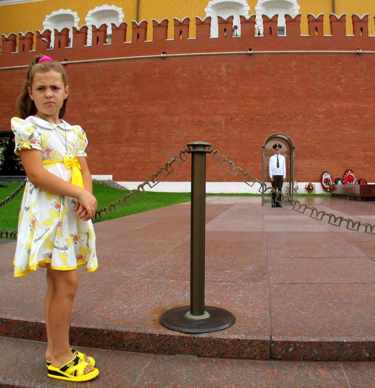 At Tomb of Unknown Soldier, Moscow, Russia, 2003