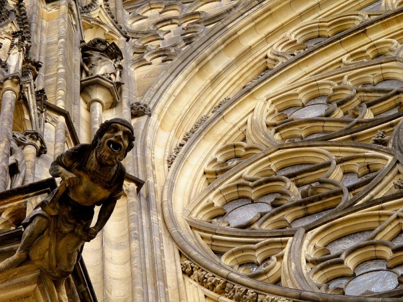 Gargoyle, St. Vitus Cathedral, Prague, Czech Republic, 2003