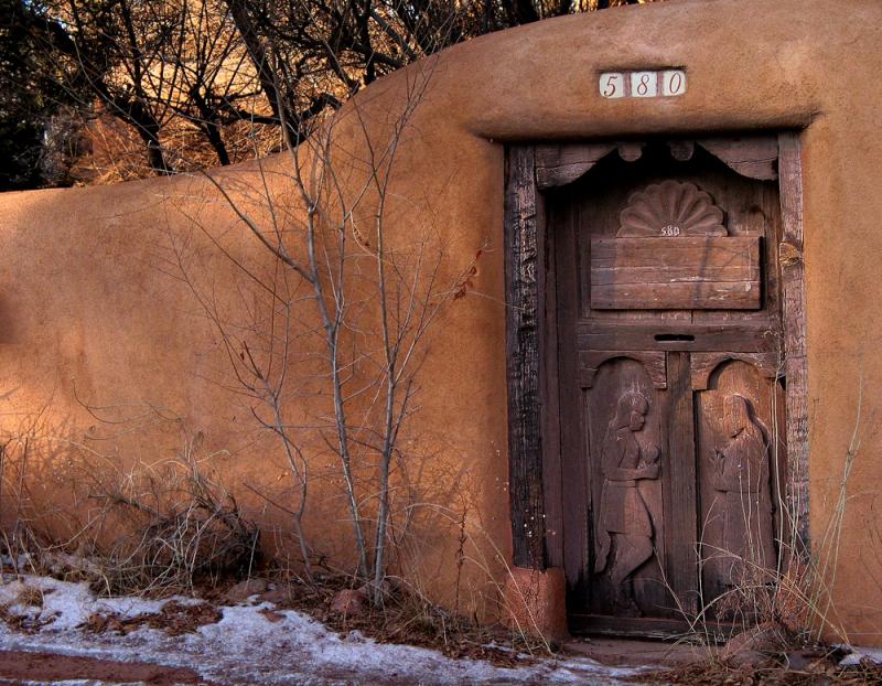 Adobe Gate, Camino del Monte Sol, Santa Fe, New Mexico, 2002