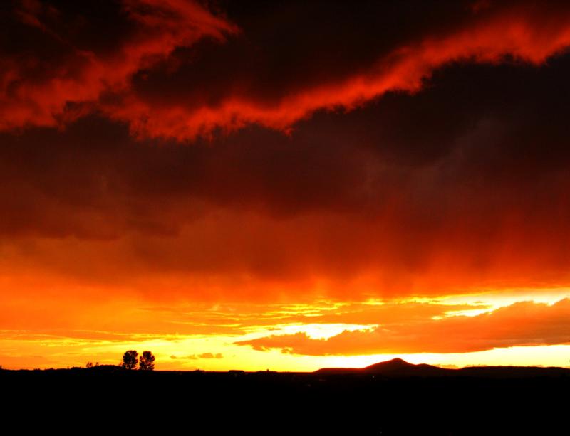 Stormy sunset, Santa Fe, New Mexico, 2003