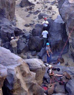 More Fossil Falls Climbers