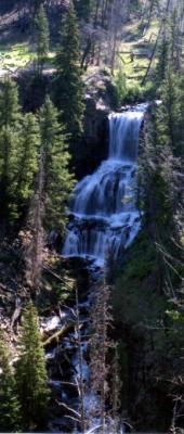 Rocky mountian waterfall