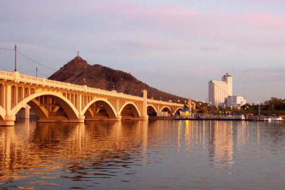 Sunset on Tempes Town Lake