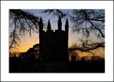 Lydford Church at Sunset