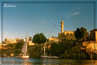 Felucca and Mosque