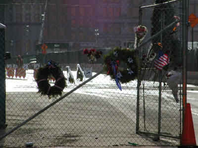 PC281638 wreaths along fence