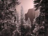 Half Dome in the morning sun (infrared)