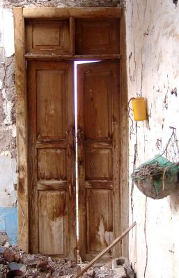 Brown door