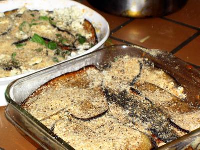 eggplant parmesan preparation