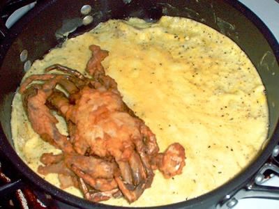 softshell crab omelette preparation