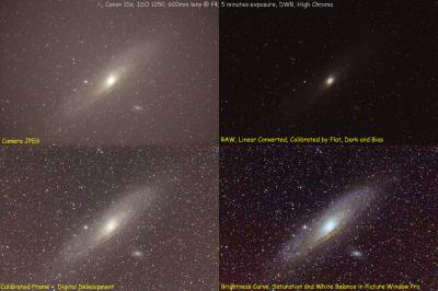 How M31 photographs at a Dark Location