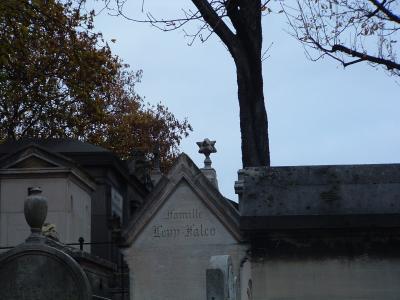 Tomb in Jewish section - Monmartre Cemetary