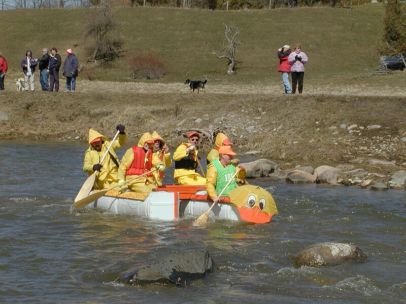 Rubber ducky on a roll.