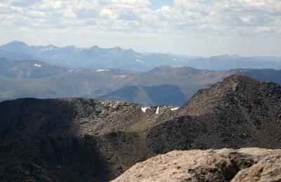 Scenic view from atop Mount Evans