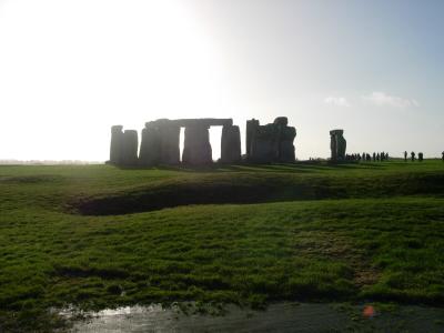 The stones, backlit.