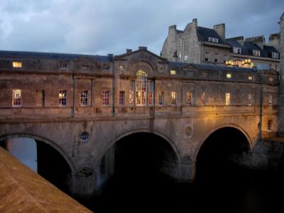 The famous Pulteney Bridge in Bath.