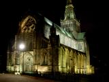 Cathedrals look creepy at night.