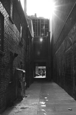 View from the alley