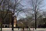 University of Michigan campus in winter