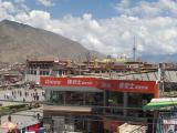 The chinese have thoughtfully put this fast food place within spitting distance of the holiest temple in Tibetan buddhism