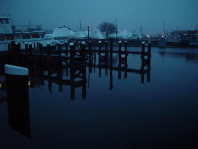 Deserted Docks at Dusk <BR><FONT SIZE=1>Loren Charif</FONT><BR>