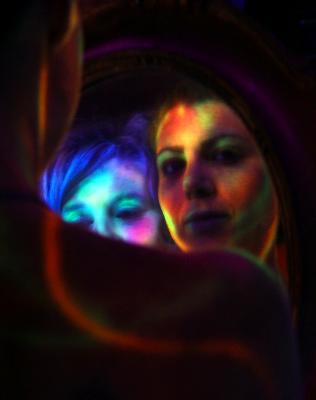 Silhouette Under Black Lightby Yanny