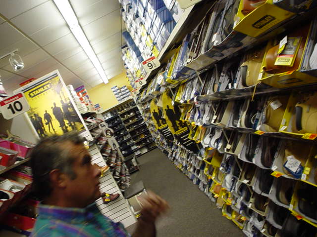 Dad at payless