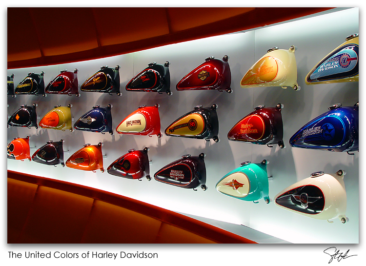 <b>The United Colors of Harley Davidson</b><br><font size=1> By Evil4blue (Steve Almas)