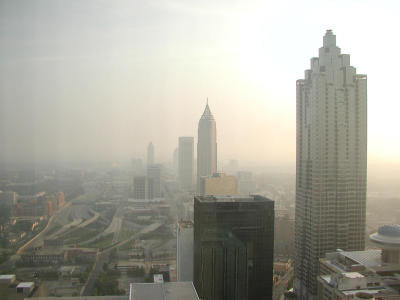 Atlanta Skyline at dawn - 49th floor, Westin
