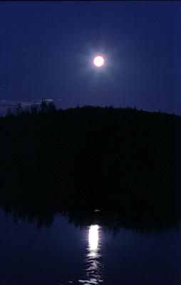 Moon on the lake