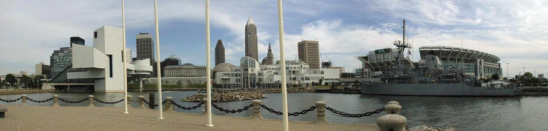 cleveland lakefront panorama