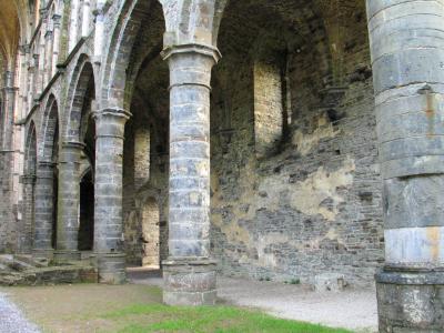 Pillars inside church