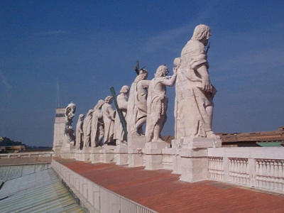 Statues on St Peters