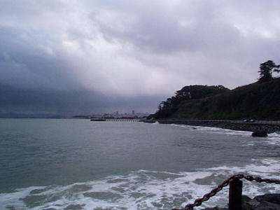 Golden gate towards San Francisco