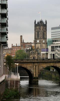The River Irwell and Manchester Cathedral