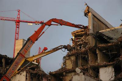 Demolition of the old magistrates court