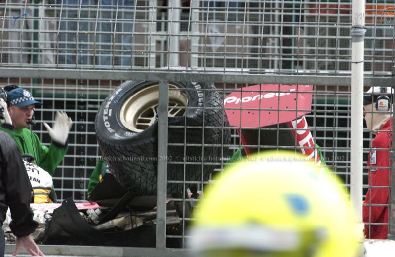 Tora Takagi  car against safety fence