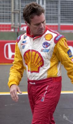 Jimmy Vasser after the crash